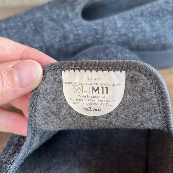 Allbirds Wool Lounger Natural Gray Men’s Size 11 - Picture 9 of 11